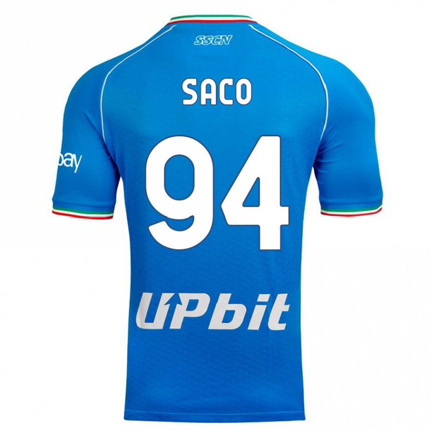 Niño Fútbol Camiseta Coli Saco #94 Cielo Azul 1ª Equipación 2023/24 México