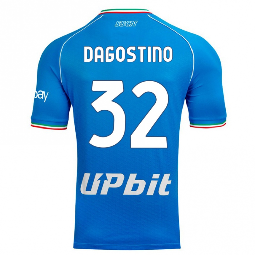 Niño Fútbol Camiseta Giuseppe Dagostino #32 Cielo Azul 1ª Equipación 2023/24 México