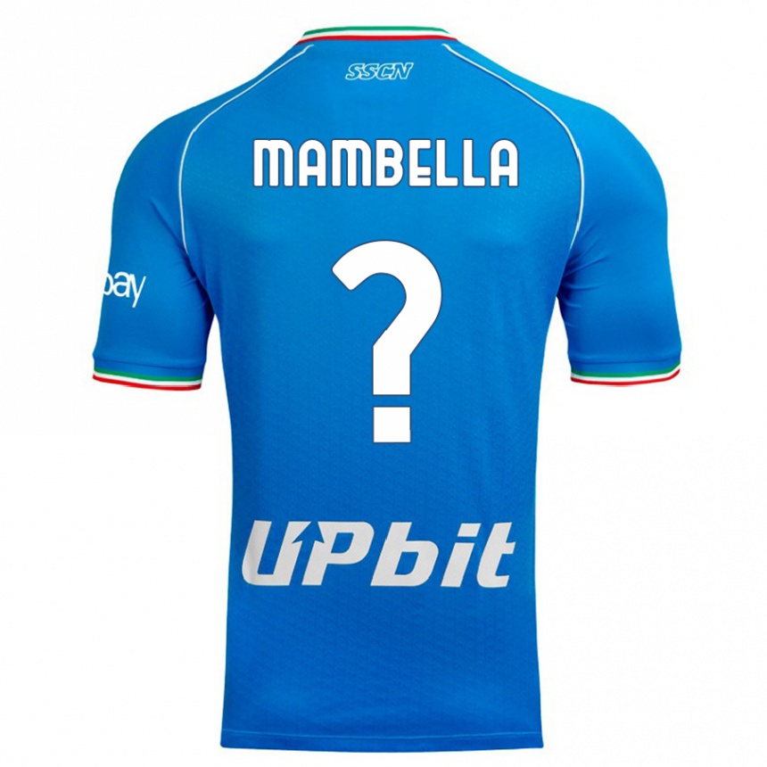 Niño Fútbol Camiseta Andrea Mambella #0 Cielo Azul 1ª Equipación 2023/24 México