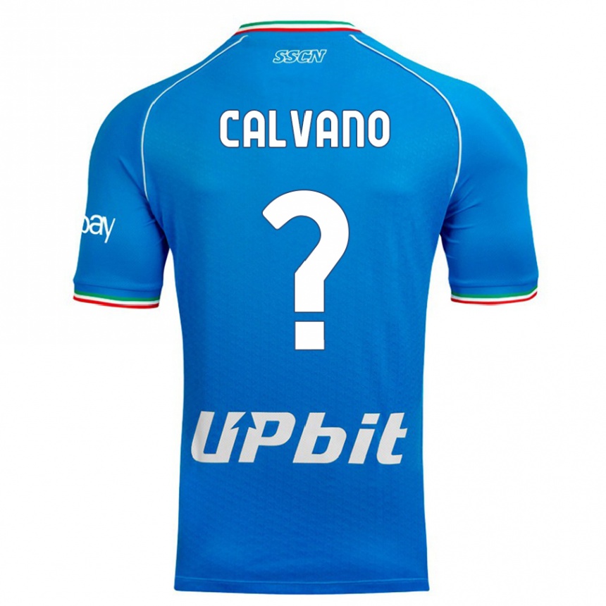 Niño Fútbol Camiseta Giovanni Calvano #0 Cielo Azul 1ª Equipación 2023/24 México