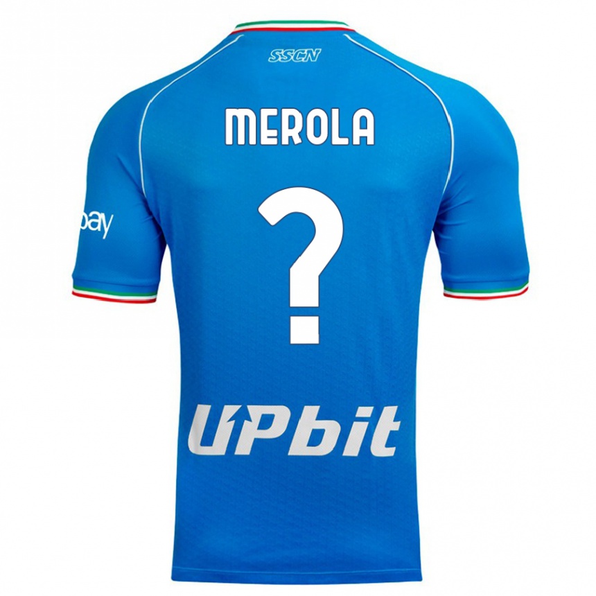 Niño Fútbol Camiseta Marco Merola #0 Cielo Azul 1ª Equipación 2023/24 México