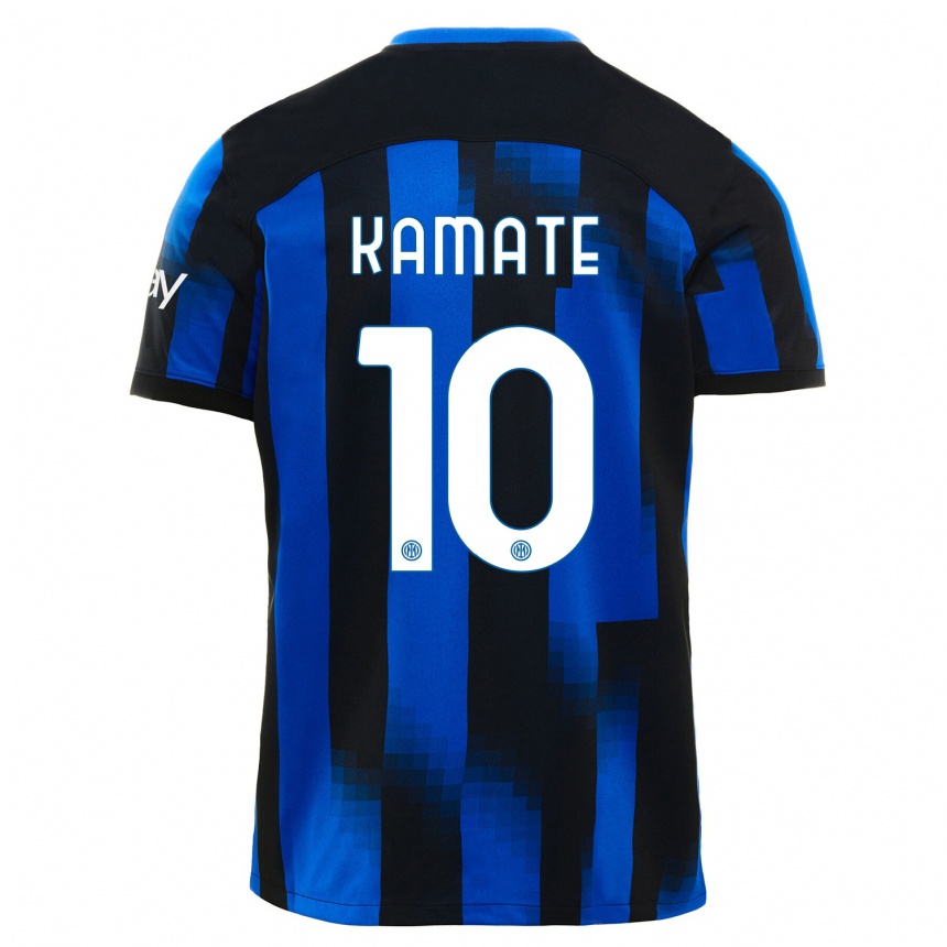 Niño Fútbol Camiseta Issiaka Kamate #10 Azul Negro 1ª Equipación 2023/24 México