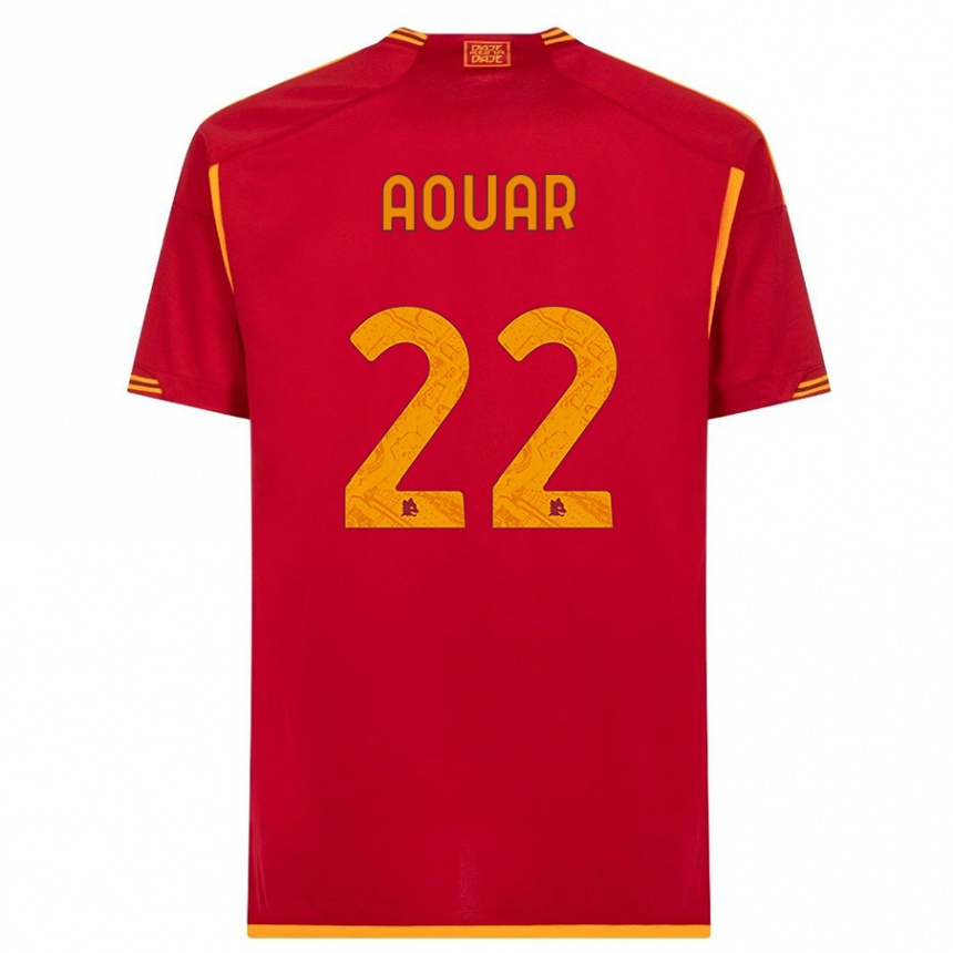 Niño Fútbol Camiseta Houssem Aouar #22 Rojo 1ª Equipación 2023/24 México
