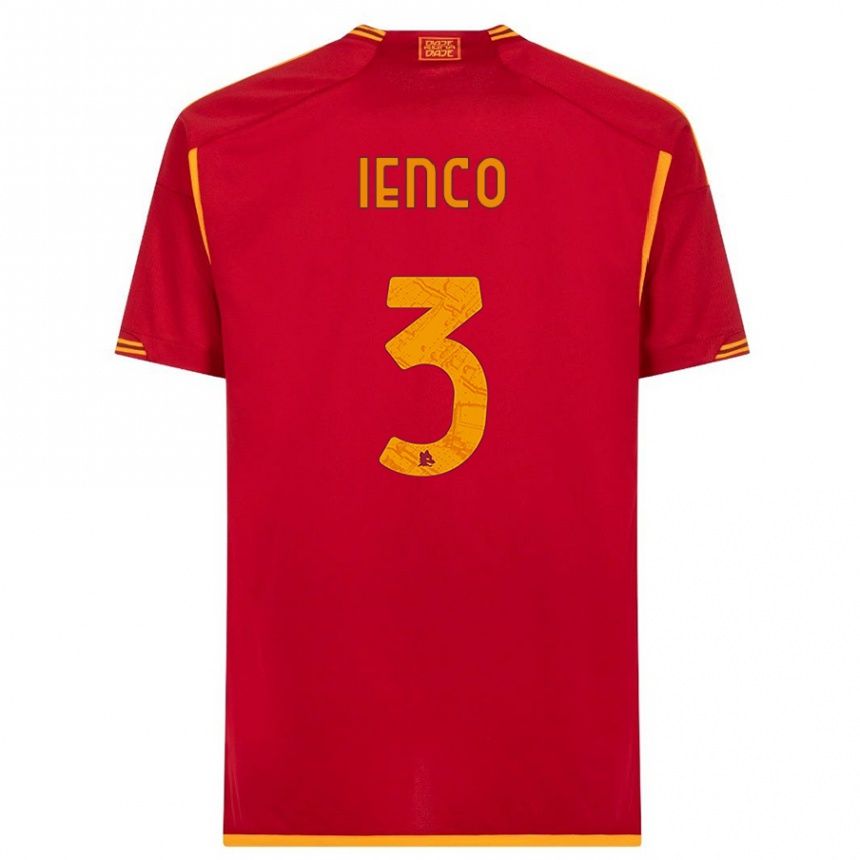 Niño Fútbol Camiseta Simone Ienco #3 Rojo 1ª Equipación 2023/24 México