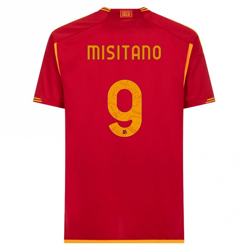 Niño Fútbol Camiseta Giulio Misitano #9 Rojo 1ª Equipación 2023/24 México