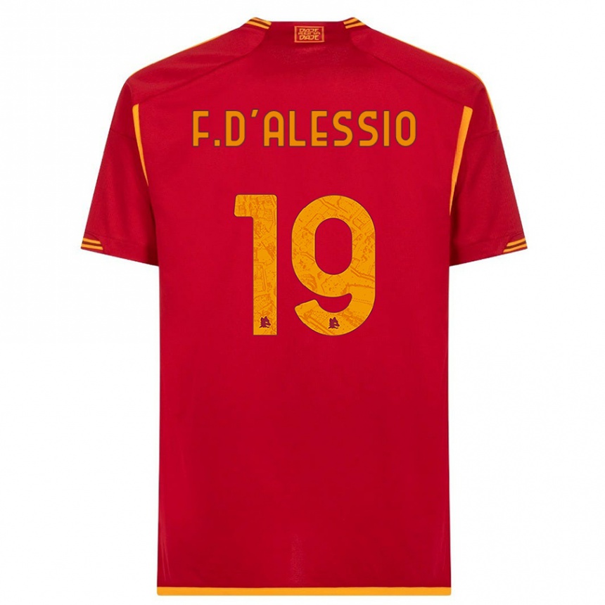 Niño Fútbol Camiseta Francesco D'alessio #19 Rojo 1ª Equipación 2023/24 México