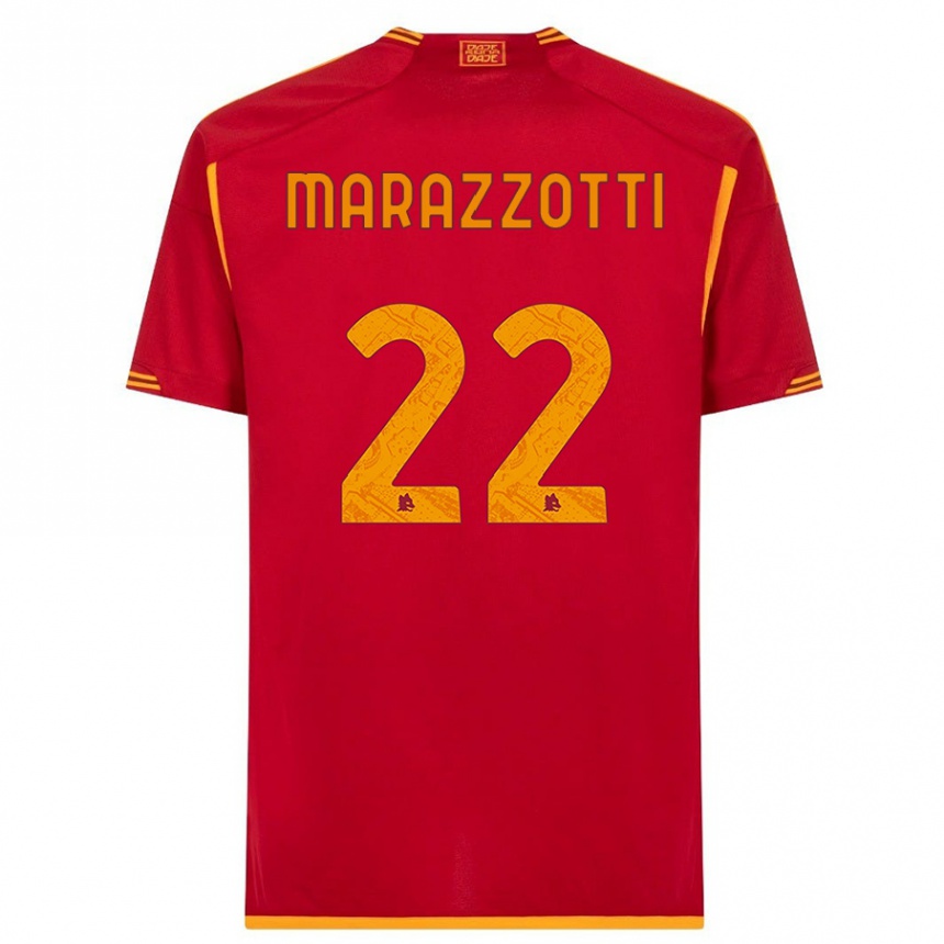 Niño Fútbol Camiseta Fabrizio Marazzotti #22 Rojo 1ª Equipación 2023/24 México