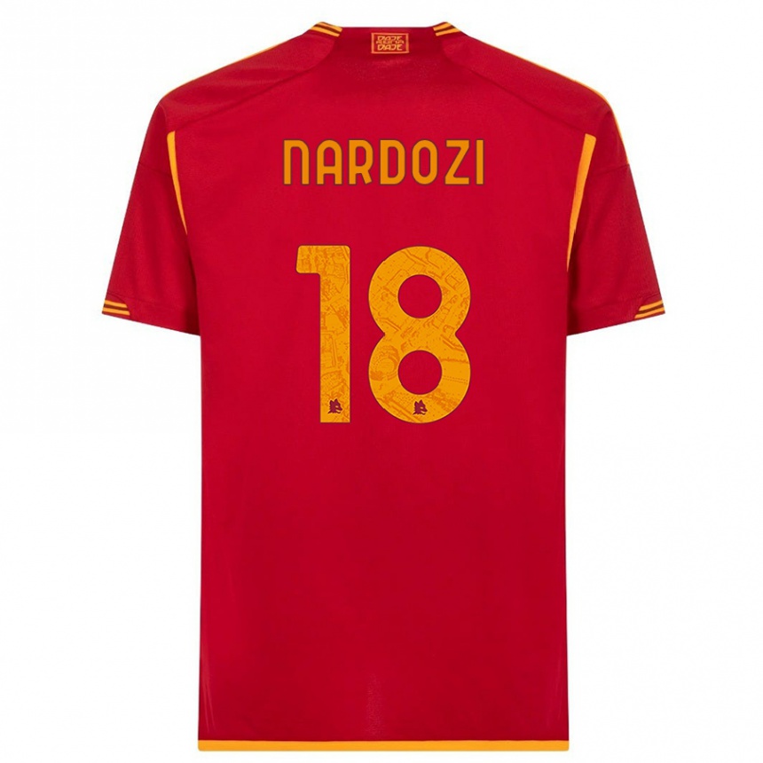 Niño Fútbol Camiseta Manuel Nardozi #18 Rojo 1ª Equipación 2023/24 México