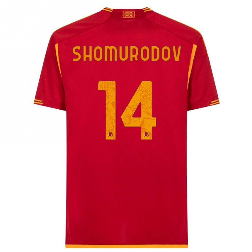 Niño Fútbol Camiseta Eldor Shomurodov #14 Rojo 1ª Equipación 2023/24 México
