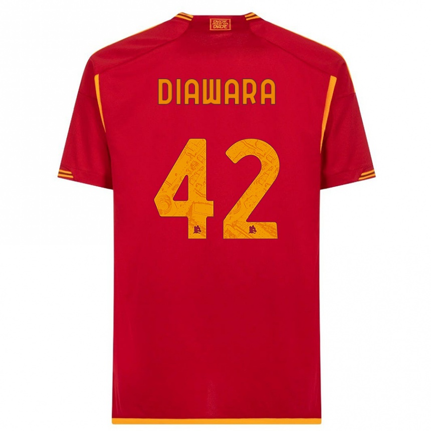 Niño Fútbol Camiseta Amadou Diawara #42 Rojo 1ª Equipación 2023/24 México