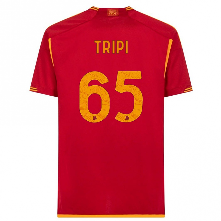 Niño Fútbol Camiseta Filippo Tripi #65 Rojo 1ª Equipación 2023/24 México