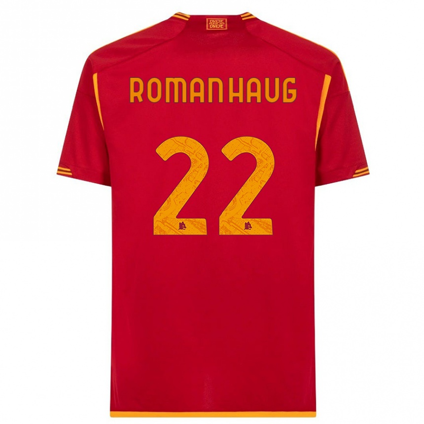 Niño Fútbol Camiseta Sophie Roman Haug #22 Rojo 1ª Equipación 2023/24 México