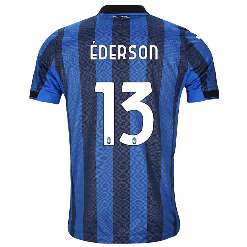 Niño Fútbol Camiseta Éderson #13 Azul Negro 1ª Equipación 2023/24 México