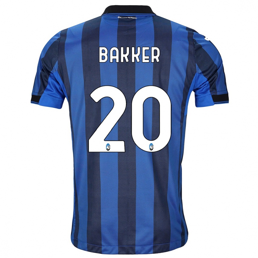 Niño Fútbol Camiseta Mitchel Bakker #20 Azul Negro 1ª Equipación 2023/24 México