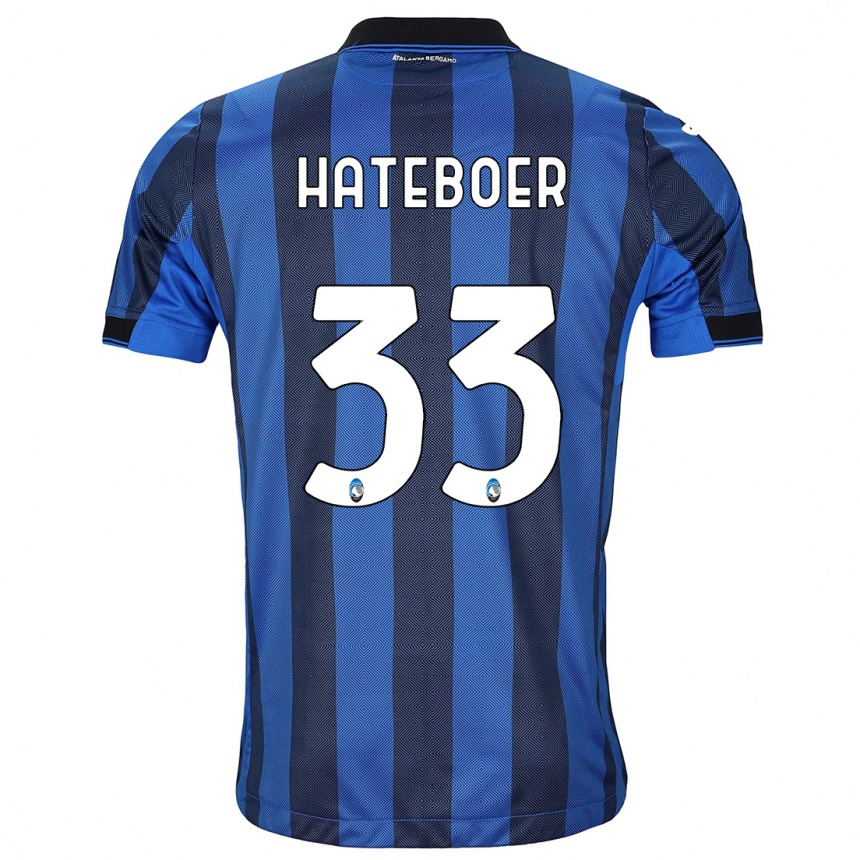 Niño Fútbol Camiseta Hans Hateboer #33 Azul Negro 1ª Equipación 2023/24 México