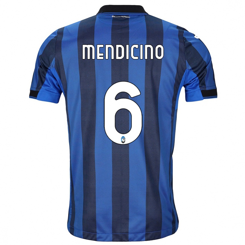 Niño Fútbol Camiseta Leonardo Mendicino #6 Azul Negro 1ª Equipación 2023/24 México