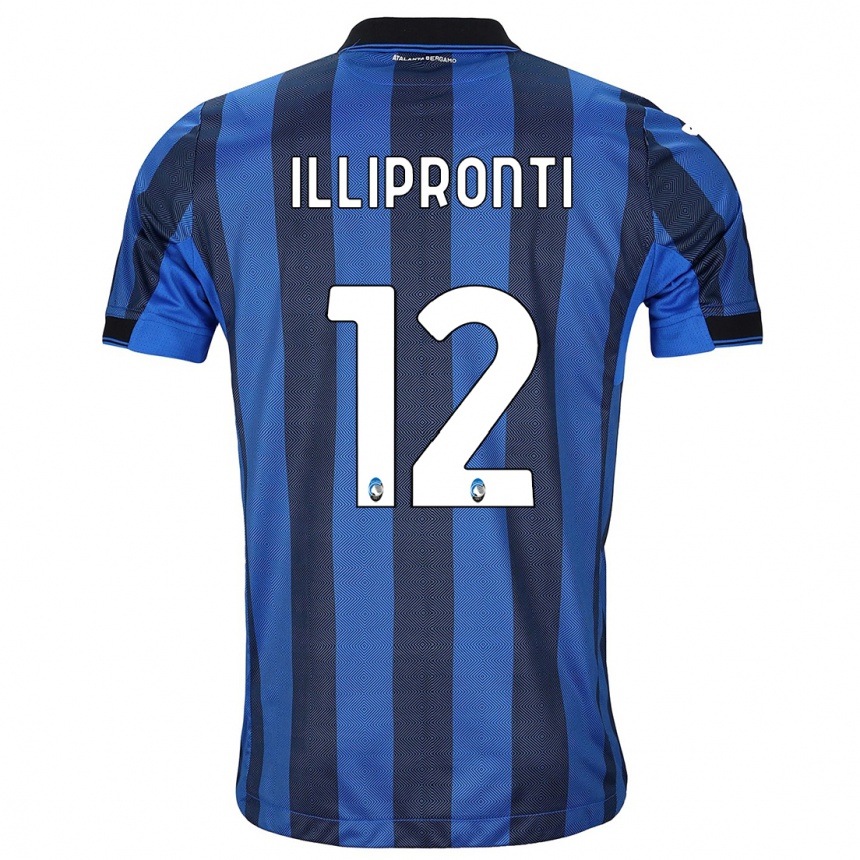 Niño Fútbol Camiseta Filippo Illipronti #12 Azul Negro 1ª Equipación 2023/24 México