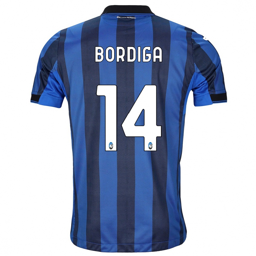 Niño Fútbol Camiseta Michele Bordiga #14 Azul Negro 1ª Equipación 2023/24 México