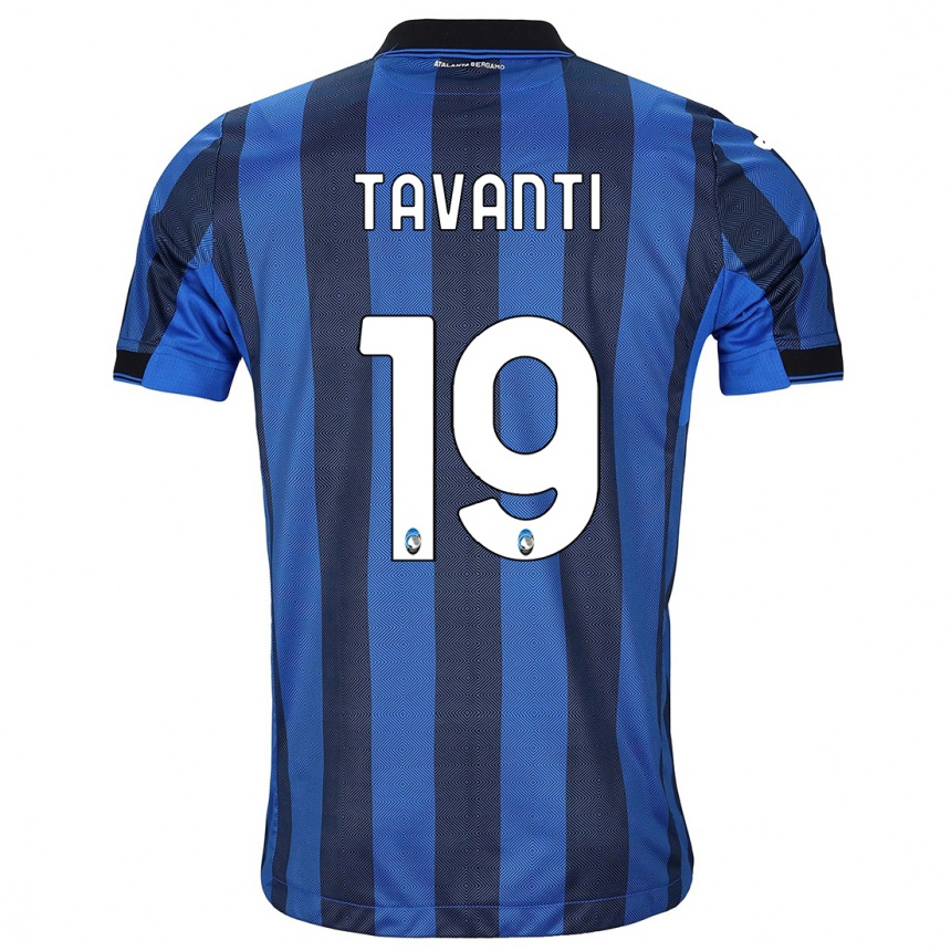 Niño Fútbol Camiseta Mattia Tavanti #19 Azul Negro 1ª Equipación 2023/24 México