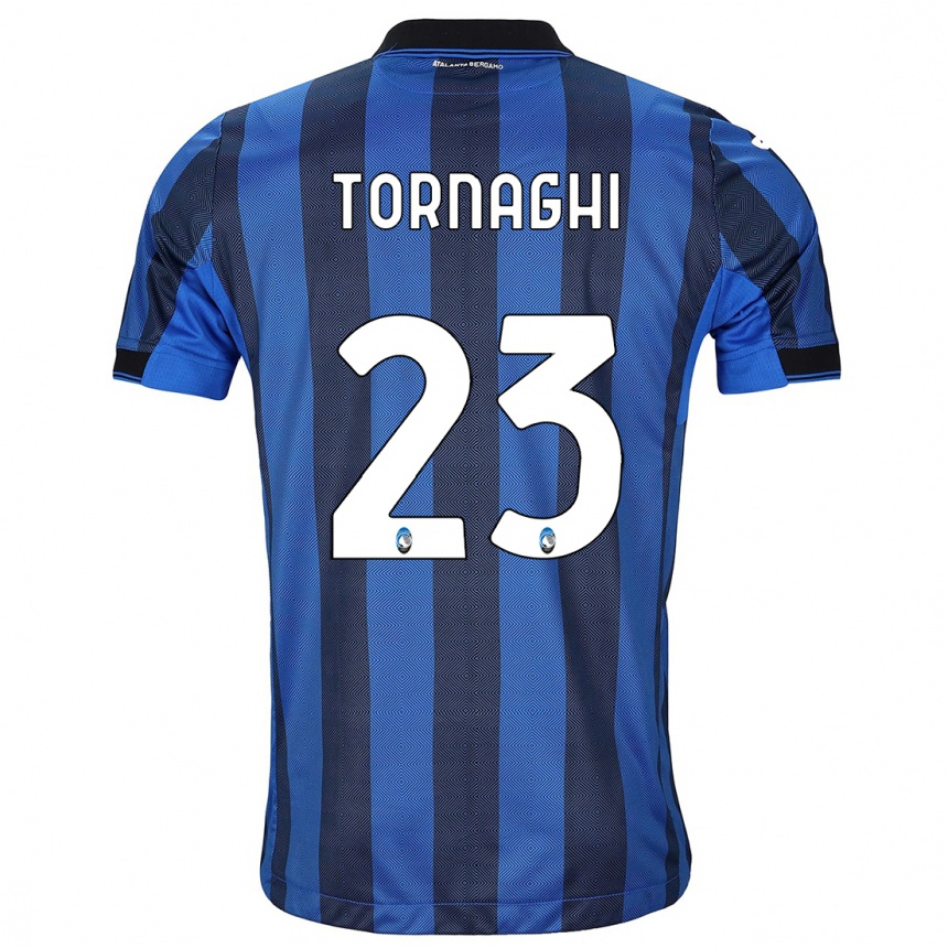 Niño Fútbol Camiseta Pietro Tornaghi #23 Azul Negro 1ª Equipación 2023/24 México