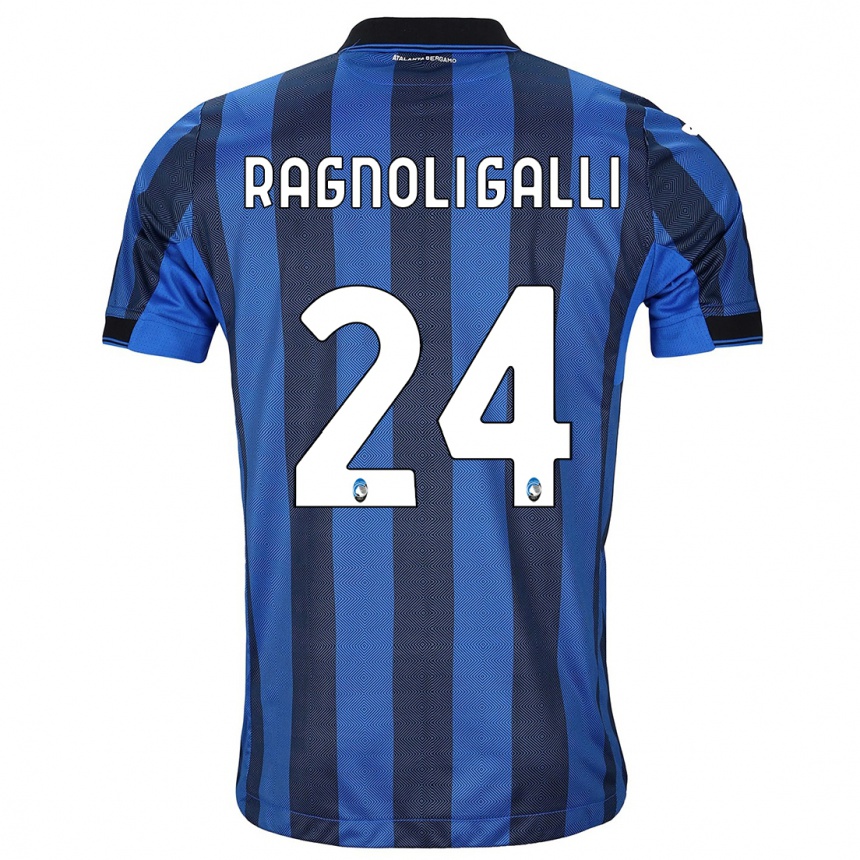 Niño Fútbol Camiseta Federico Ragnoli Galli #24 Azul Negro 1ª Equipación 2023/24 México