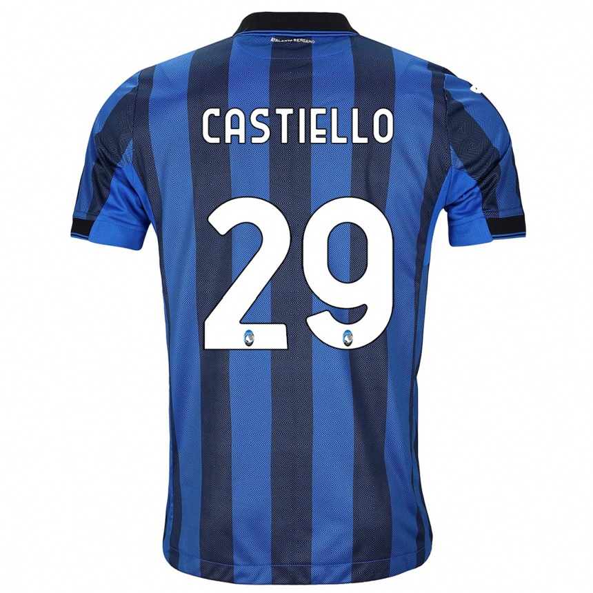 Niño Fútbol Camiseta Alex Castiello #29 Azul Negro 1ª Equipación 2023/24 México