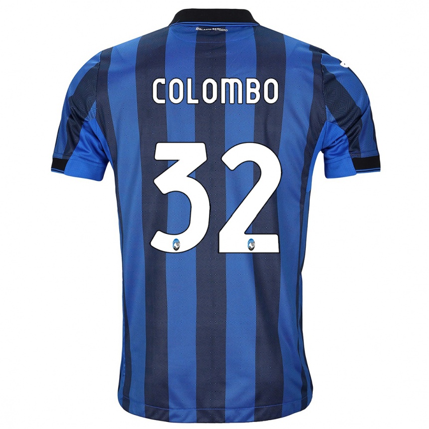 Niño Fútbol Camiseta Matteo Colombo #32 Azul Negro 1ª Equipación 2023/24 México