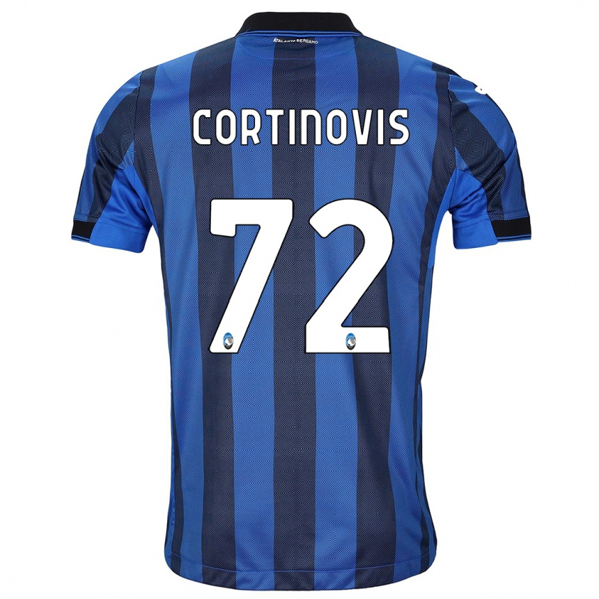 Niño Fútbol Camiseta Alessandro Cortinovis #72 Azul Negro 1ª Equipación 2023/24 México