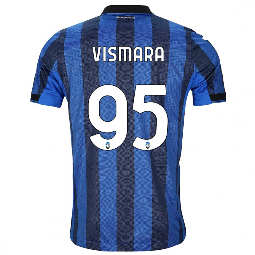 Niño Fútbol Camiseta Paolo Vismara #95 Azul Negro 1ª Equipación 2023/24 México