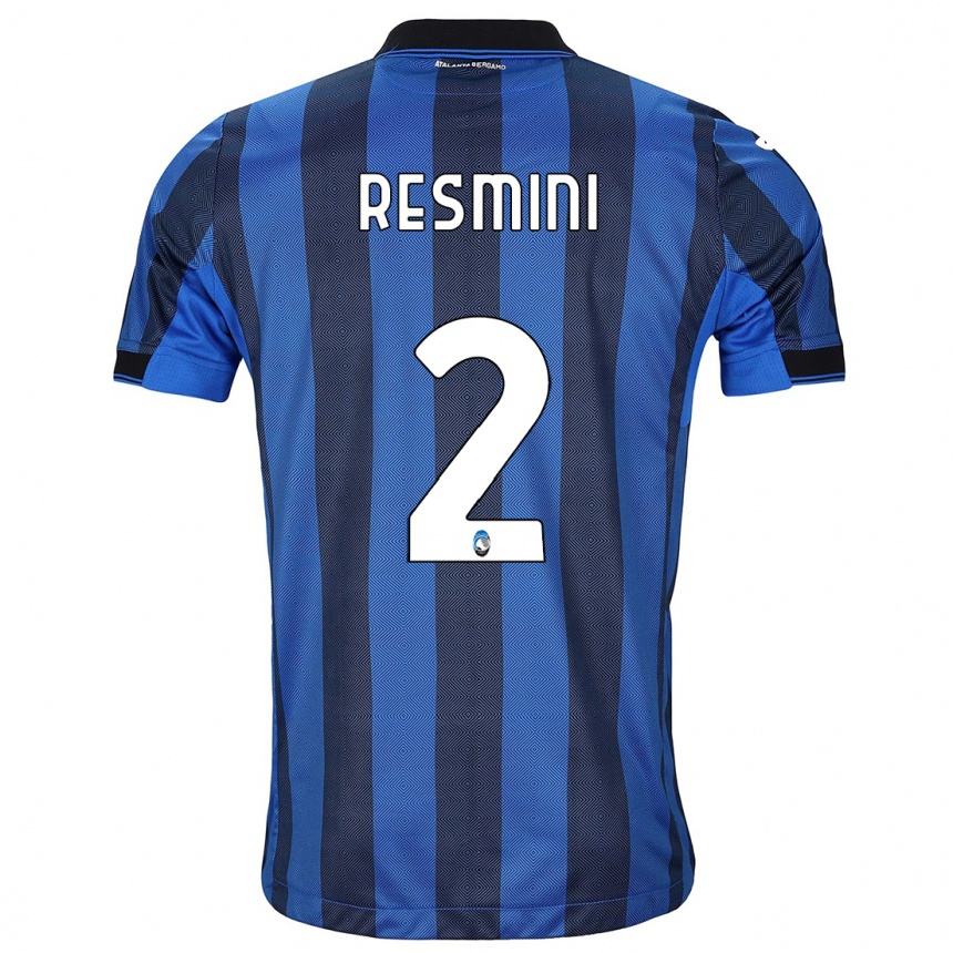 Niño Fútbol Camiseta Martina Resmini #2 Azul Negro 1ª Equipación 2023/24 México