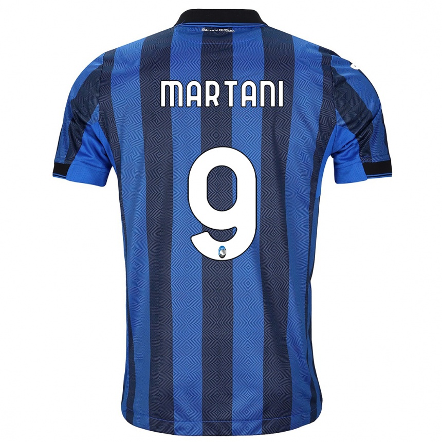 Niño Fútbol Camiseta Alice Martani #9 Azul Negro 1ª Equipación 2023/24 México