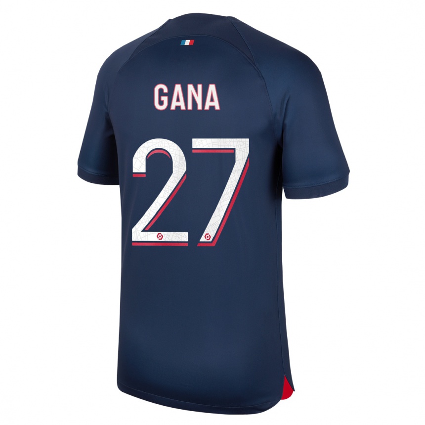 Niño Fútbol Camiseta Idrissa Gana Gueye #27 Azul Rojo 1ª Equipación 2023/24 México