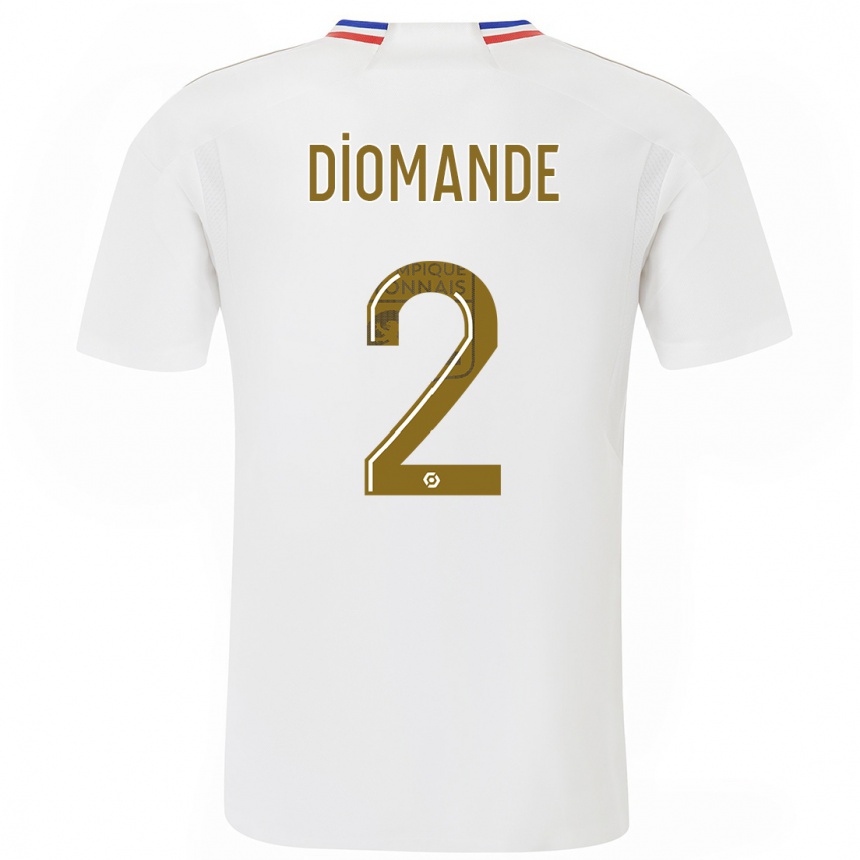 Niño Fútbol Camiseta Sinaly Diomande #2 Blanco 1ª Equipación 2023/24 México