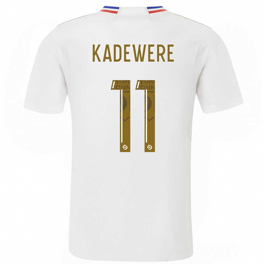 Niño Fútbol Camiseta Tino Kadewere #11 Blanco 1ª Equipación 2023/24 México