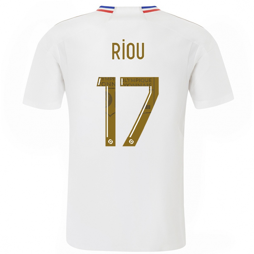 Niño Fútbol Camiseta Remy Riou #17 Blanco 1ª Equipación 2023/24 México