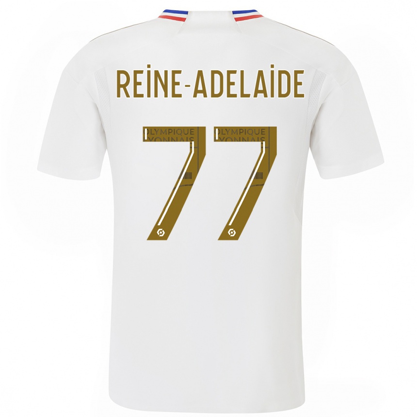 Niño Fútbol Camiseta Jeff Reine-Adelaide #77 Blanco 1ª Equipación 2023/24 México