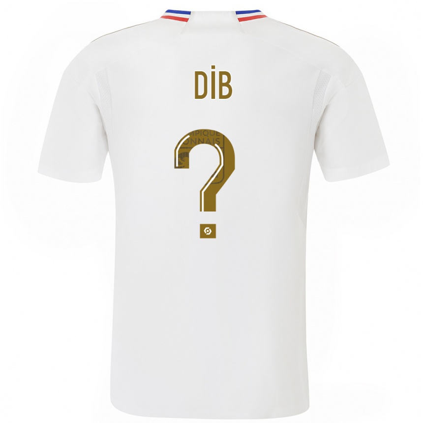 Niño Fútbol Camiseta Djibrail Dib #0 Blanco 1ª Equipación 2023/24 México