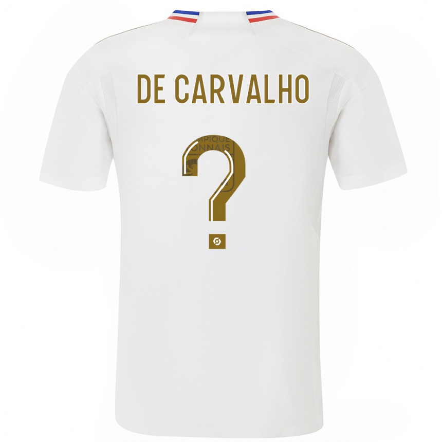 Niño Fútbol Camiseta Mathys De Carvalho #0 Blanco 1ª Equipación 2023/24 México
