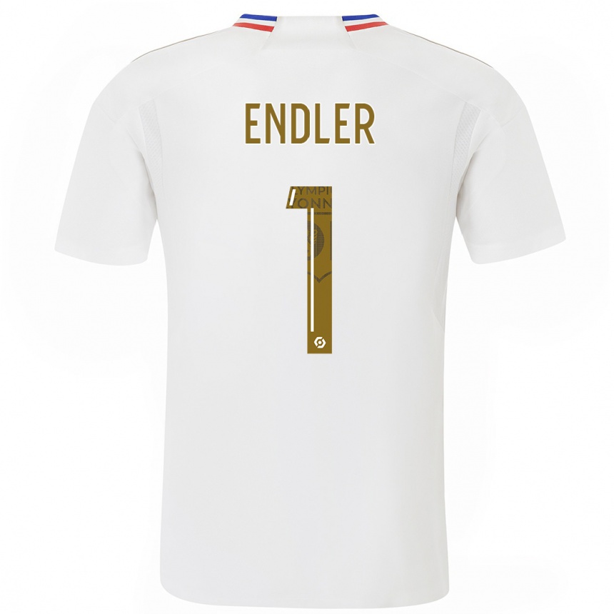 Niño Fútbol Camiseta Christiane Endler #1 Blanco 1ª Equipación 2023/24 México