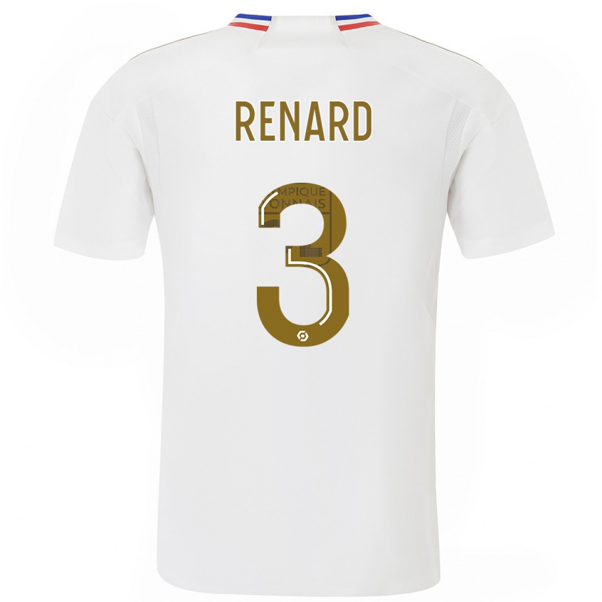 Niño Fútbol Camiseta Wendie Renard #3 Blanco 1ª Equipación 2023/24 México