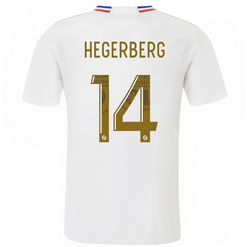 Niño Fútbol Camiseta Ada Hegerberg #14 Blanco 1ª Equipación 2023/24 México