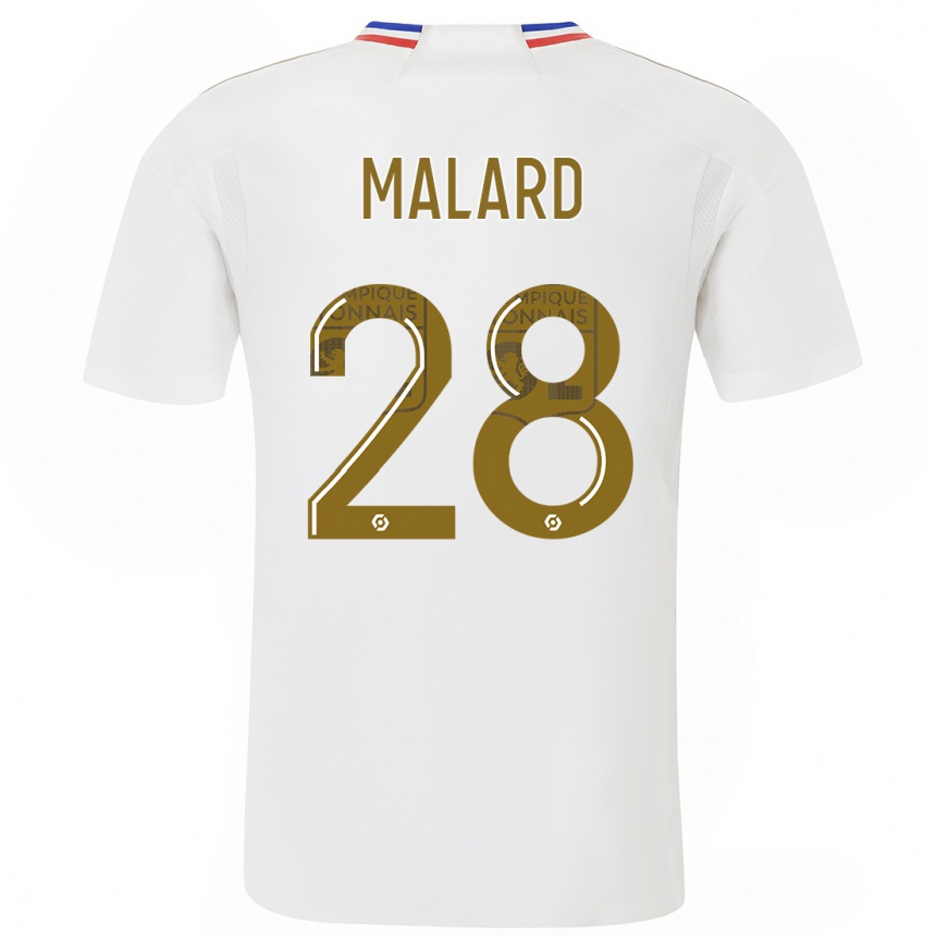 Niño Fútbol Camiseta Melvine Malard #28 Blanco 1ª Equipación 2023/24 México