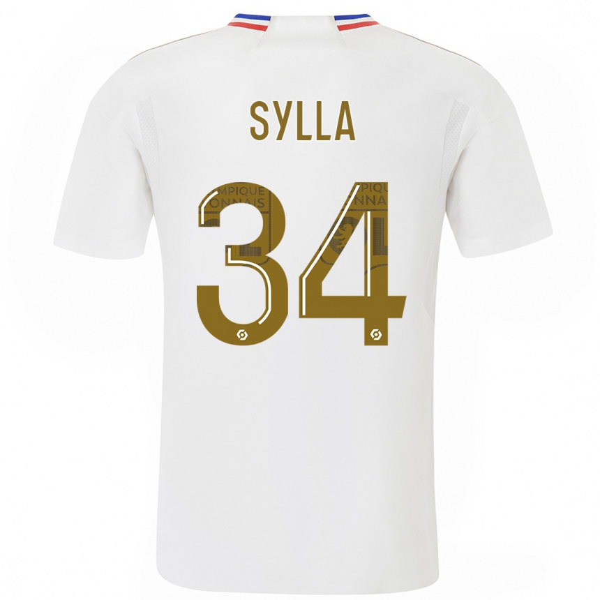 Niño Fútbol Camiseta Kysha Sylla #34 Blanco 1ª Equipación 2023/24 México