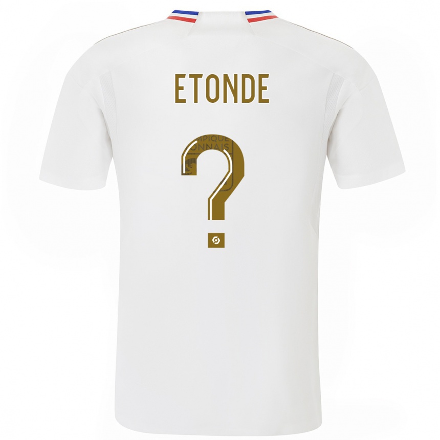 Niño Fútbol Camiseta Emeric Etonde #0 Blanco 1ª Equipación 2023/24 México