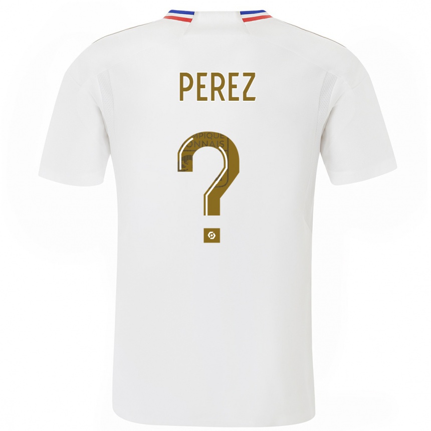 Niño Fútbol Camiseta Axel Perez #0 Blanco 1ª Equipación 2023/24 México