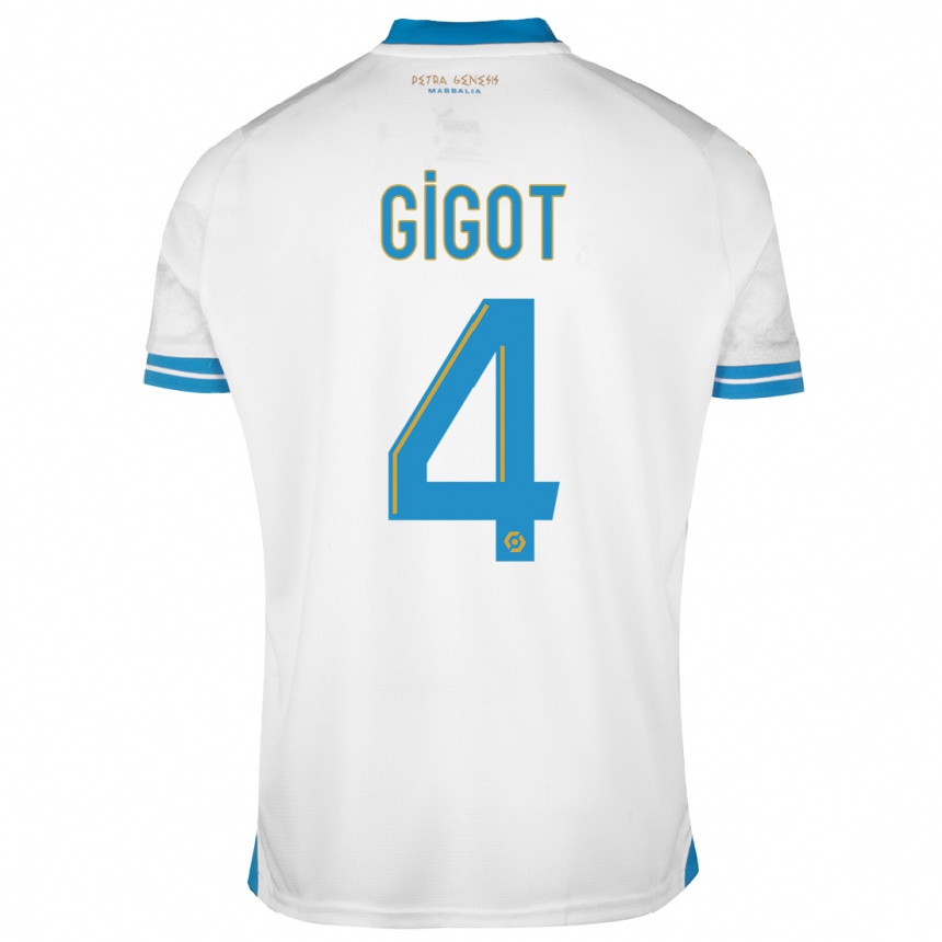 Niño Fútbol Camiseta Samuel Gigot #4 Blanco 1ª Equipación 2023/24 México