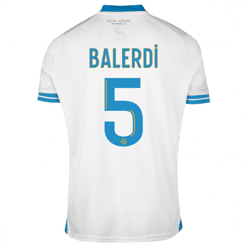 Niño Fútbol Camiseta Leonardo Balerdi #5 Blanco 1ª Equipación 2023/24 México