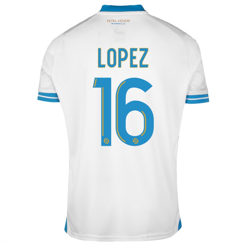 Niño Fútbol Camiseta Pau Lopez #16 Blanco 1ª Equipación 2023/24 México