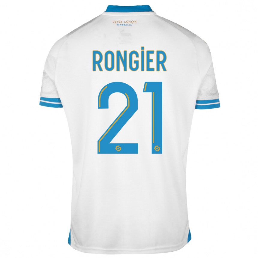 Niño Fútbol Camiseta Valentin Rongier #21 Blanco 1ª Equipación 2023/24 México