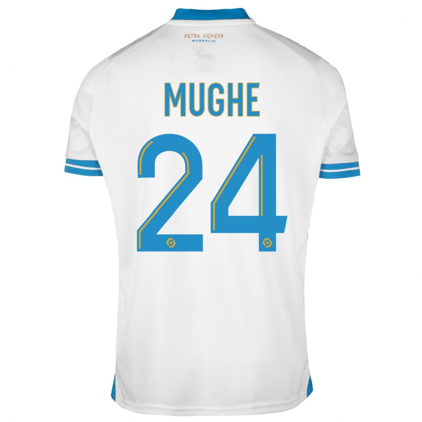 Niño Fútbol Camiseta François Mughe #24 Blanco 1ª Equipación 2023/24 México